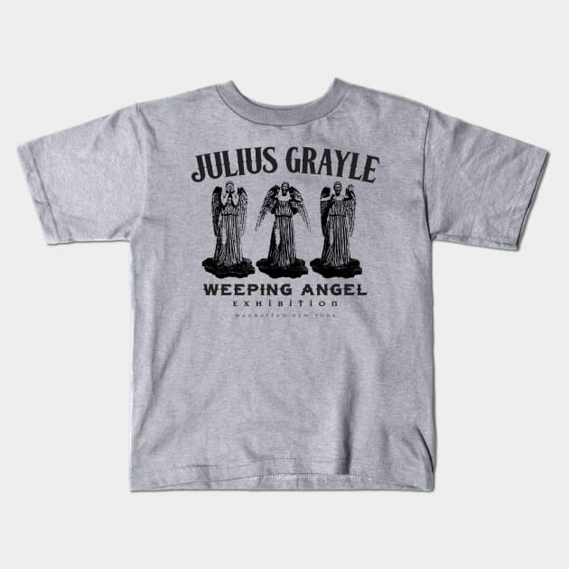 Weeping Angel Museum Kids T-Shirt by MindsparkCreative